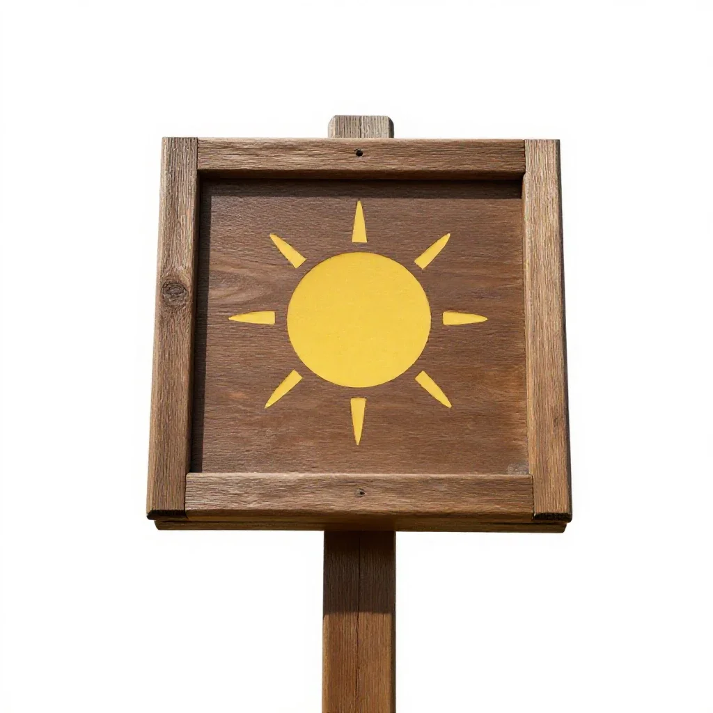 Weather station display isolated on a white background