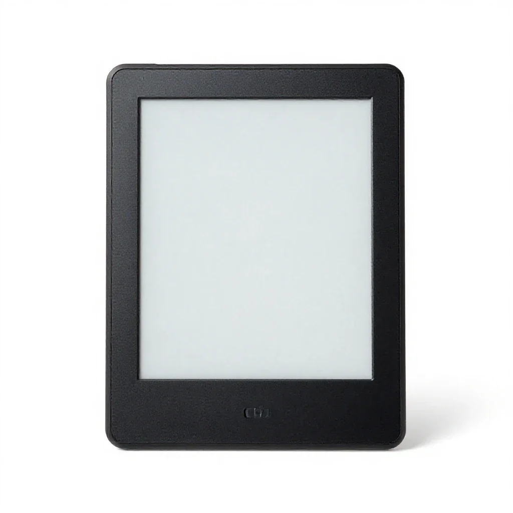 E-ink reader isolated on a white background