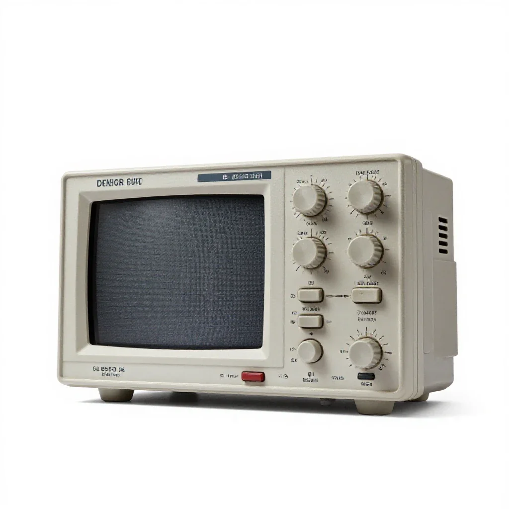 Oscilloscope isolated on a white background