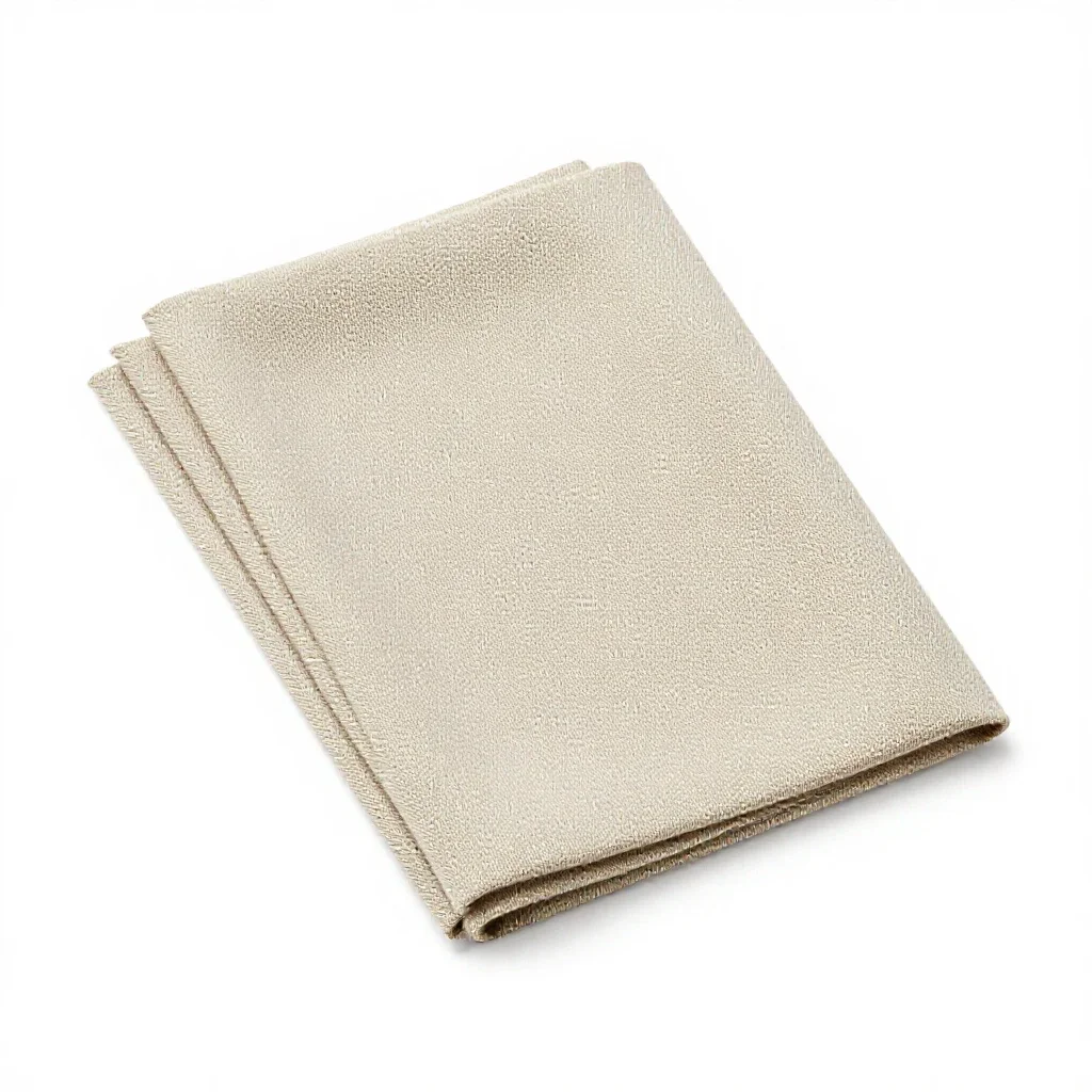 Fabric swatch fan isolated on a white background