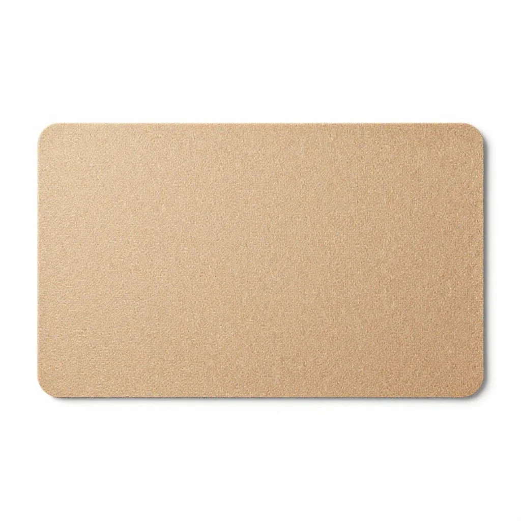 Felt desk mat isolated on a white background