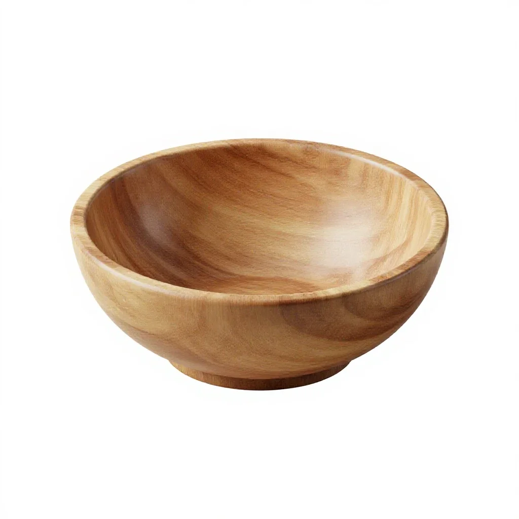 Footed fruit bowl isolated on a white background