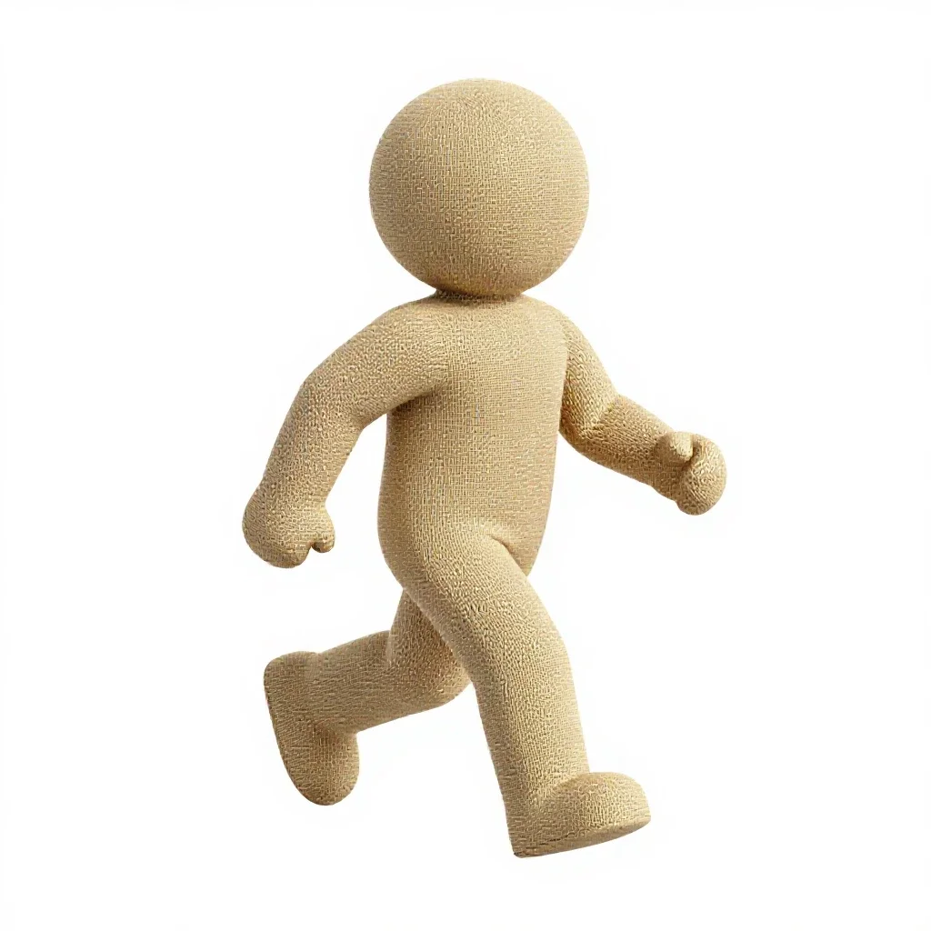 Jute runner isolated on a white background