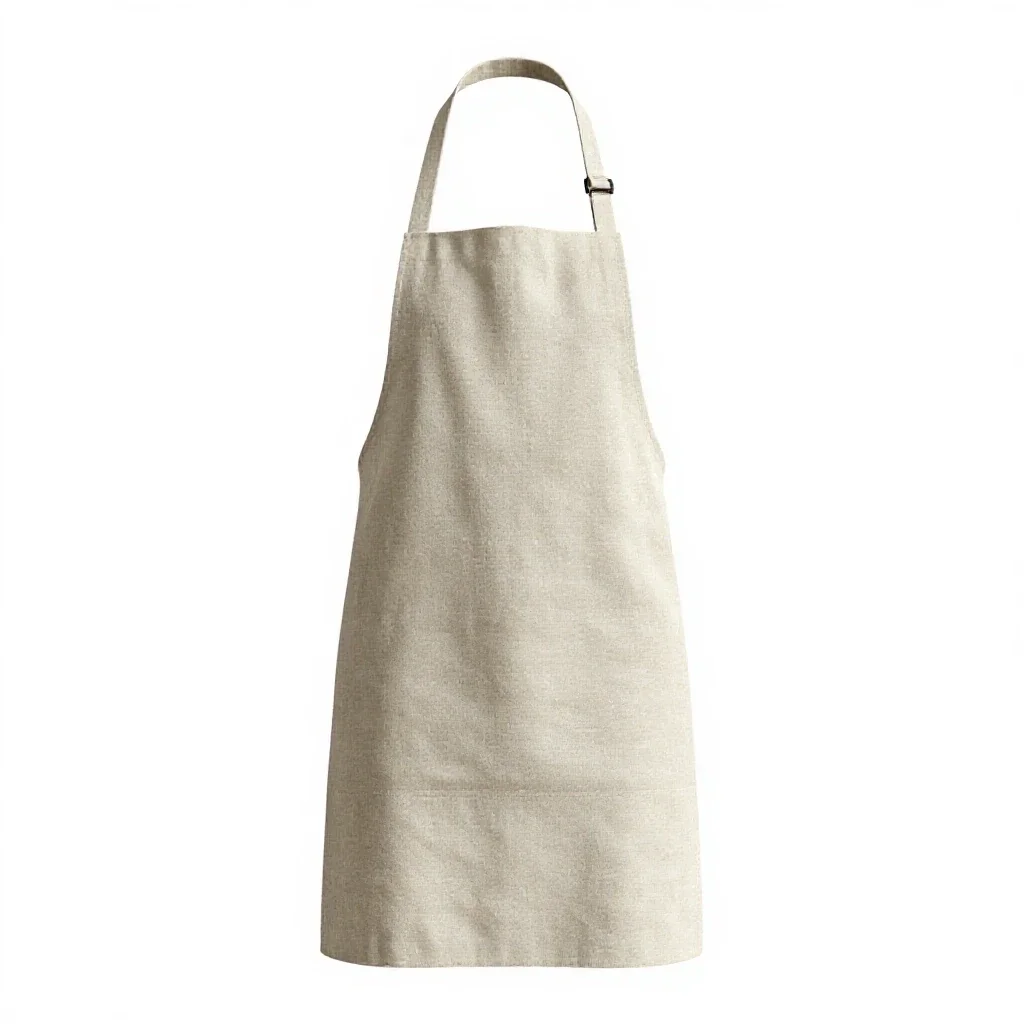 Linen apron isolated on a white background
