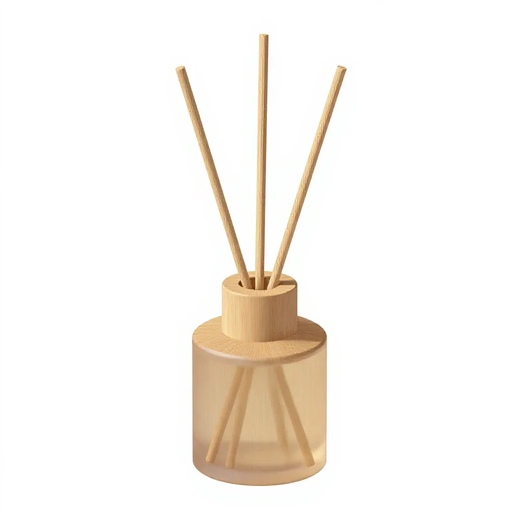 Reed diffuser isolated on a white background