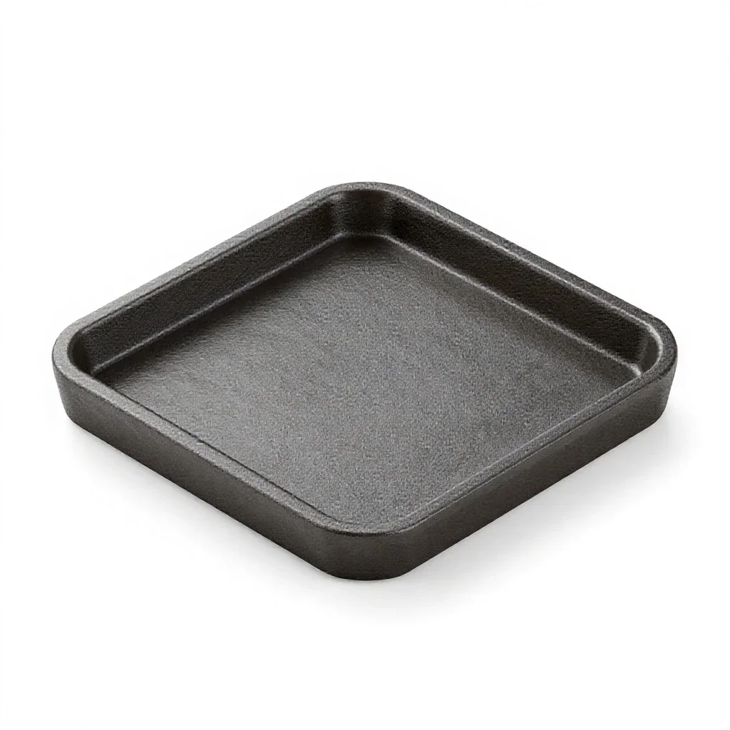Trivet in cast iron isolated on a white background