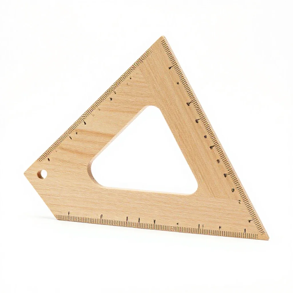 Carpenter's square isolated on a white background