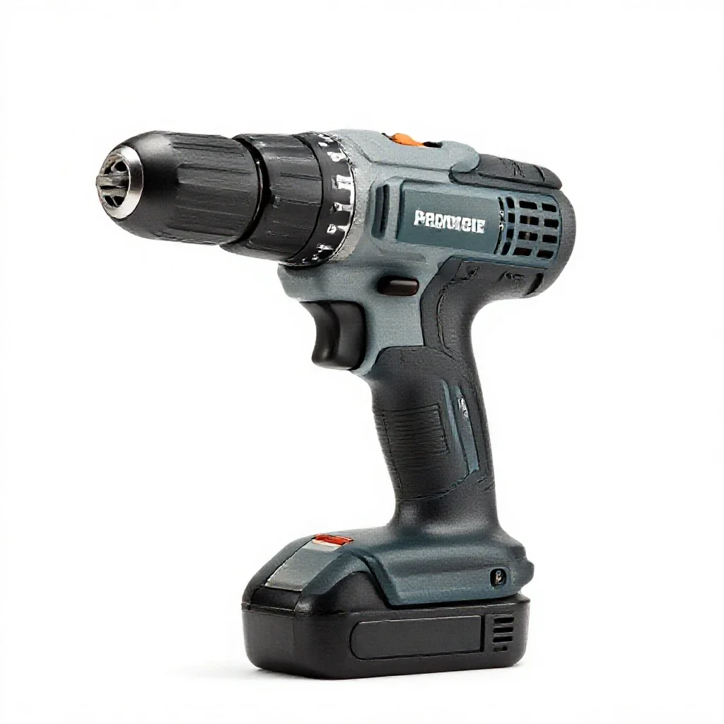 Cordless power drill isolated on a white background
