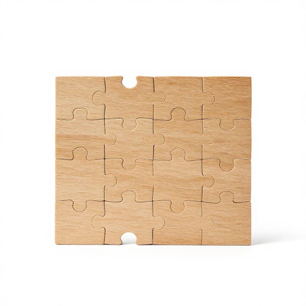 Jigsaw isolated on a white background