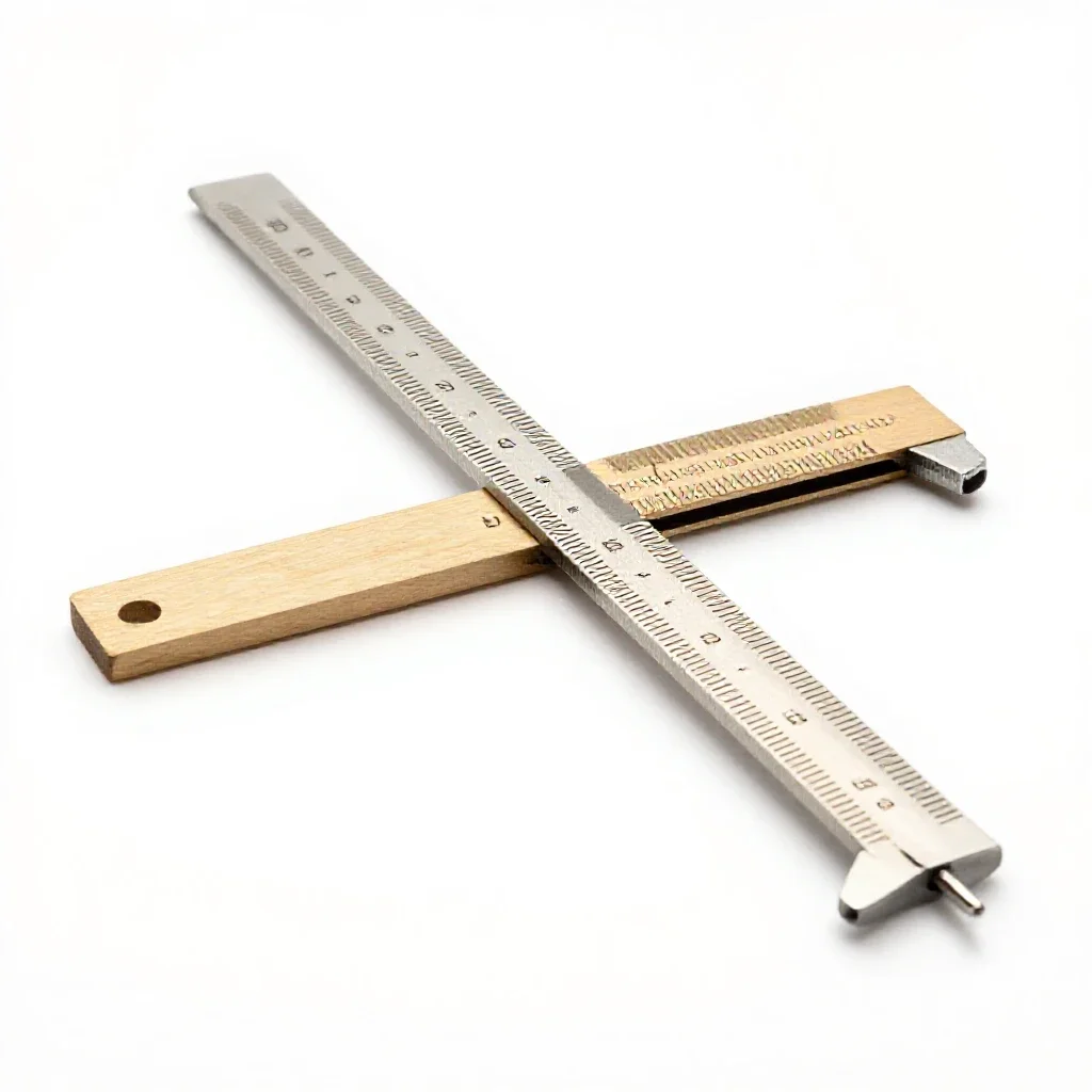 Marking gauge isolated on a white background