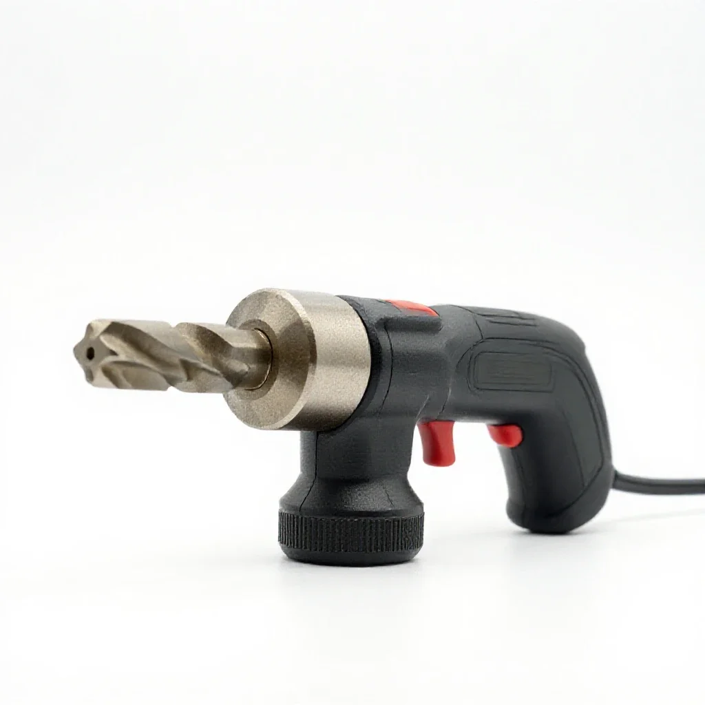 Rotary tool with bits isolated on a white background