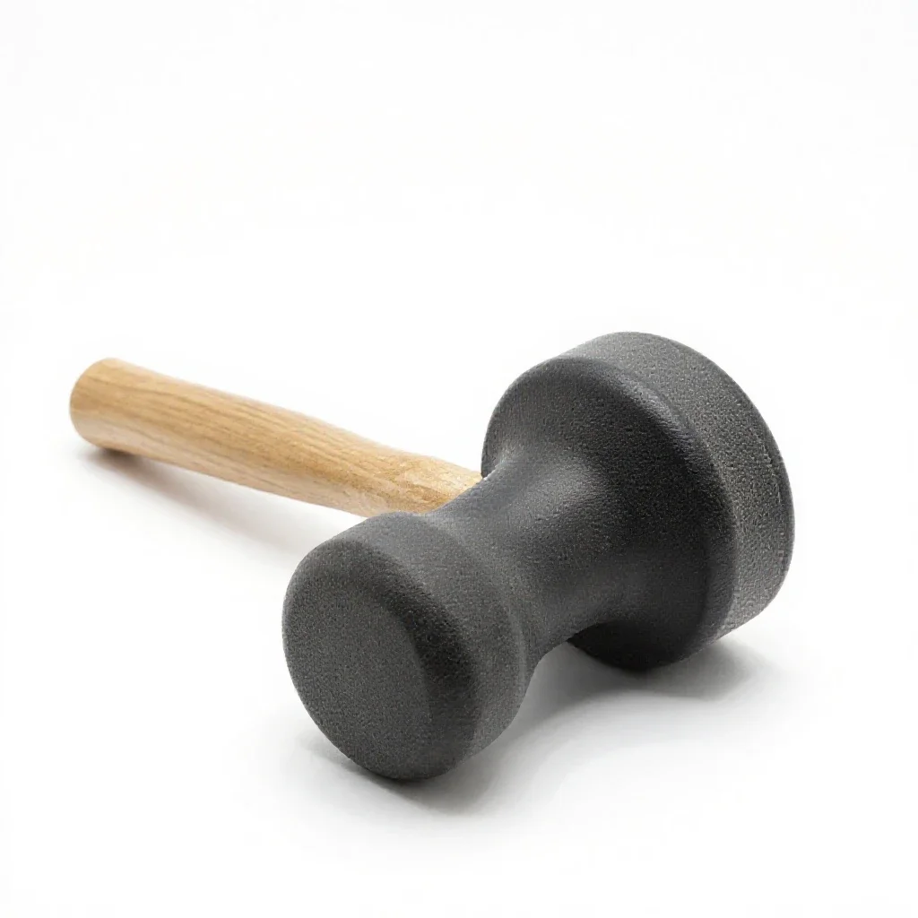 Rubber mallet isolated on a white background