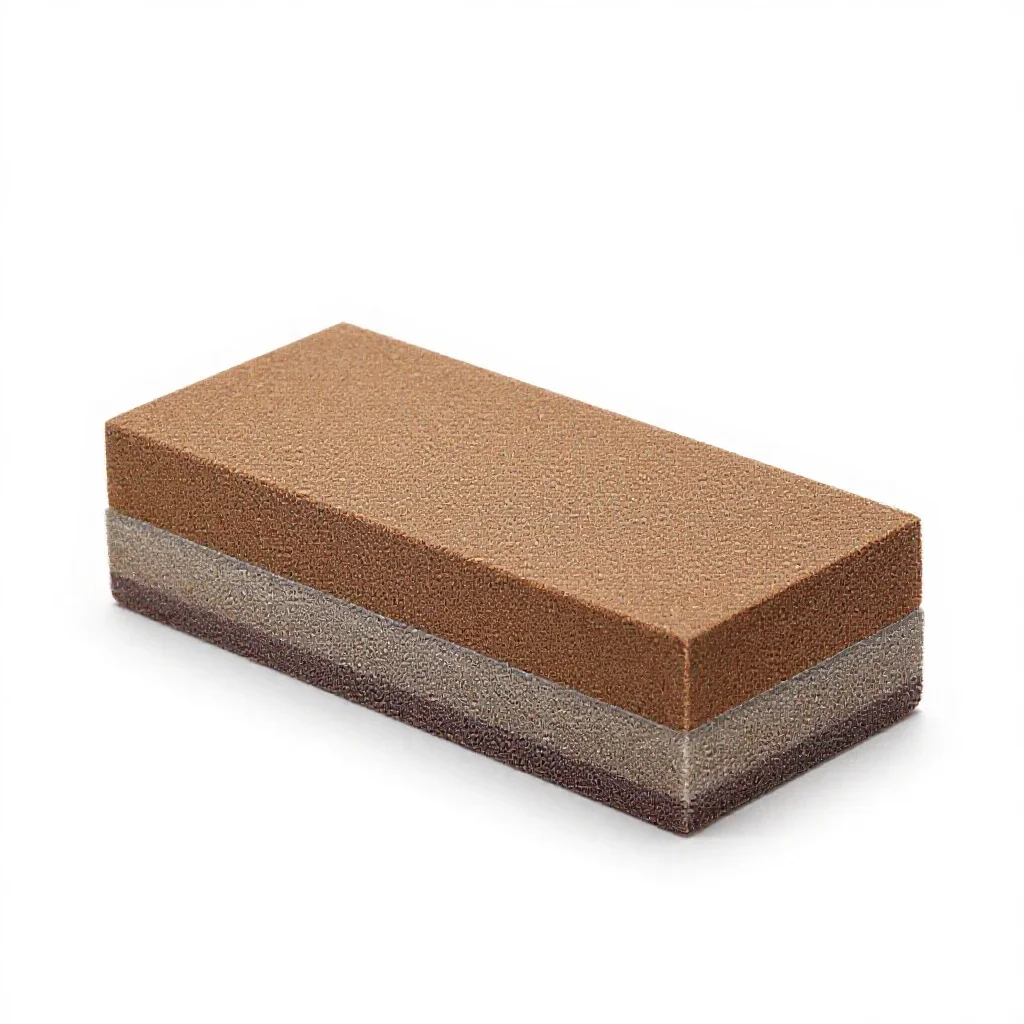 Sanding block isolated on a white background