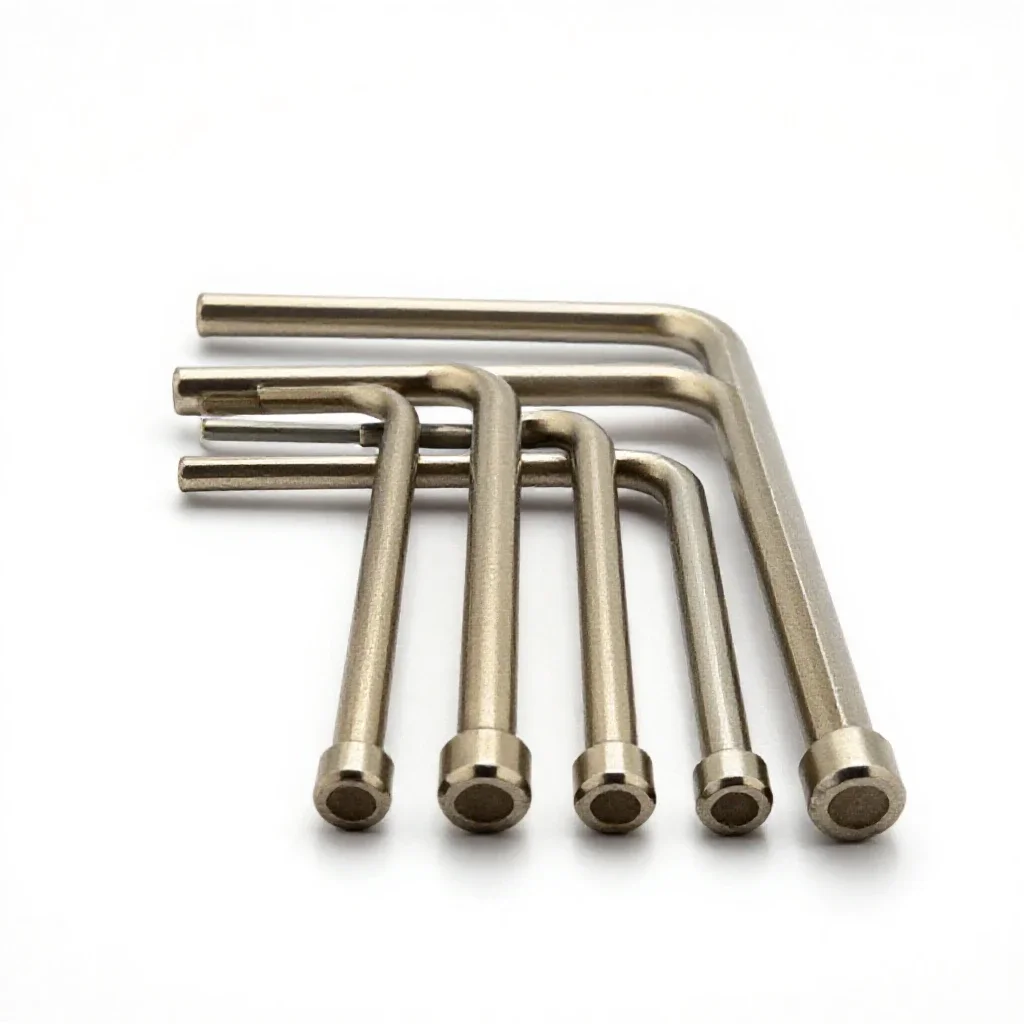 Set of allen keys isolated on a white background