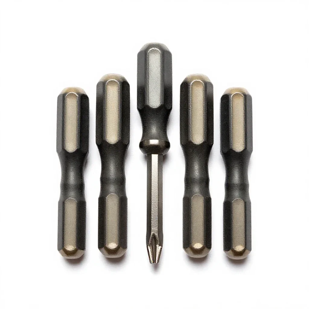 Set of screwdrivers isolated on a white background