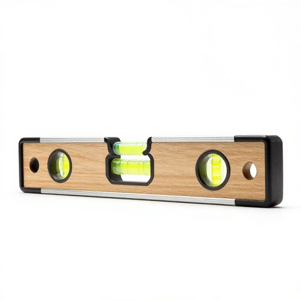 Spirit level isolated on a white background