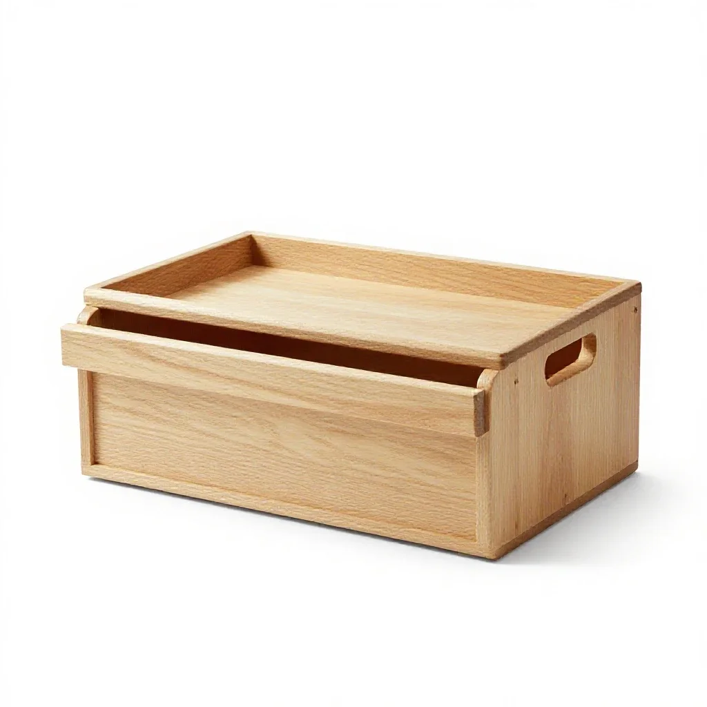Toolbox with a cantilever tray isolated on a white background
