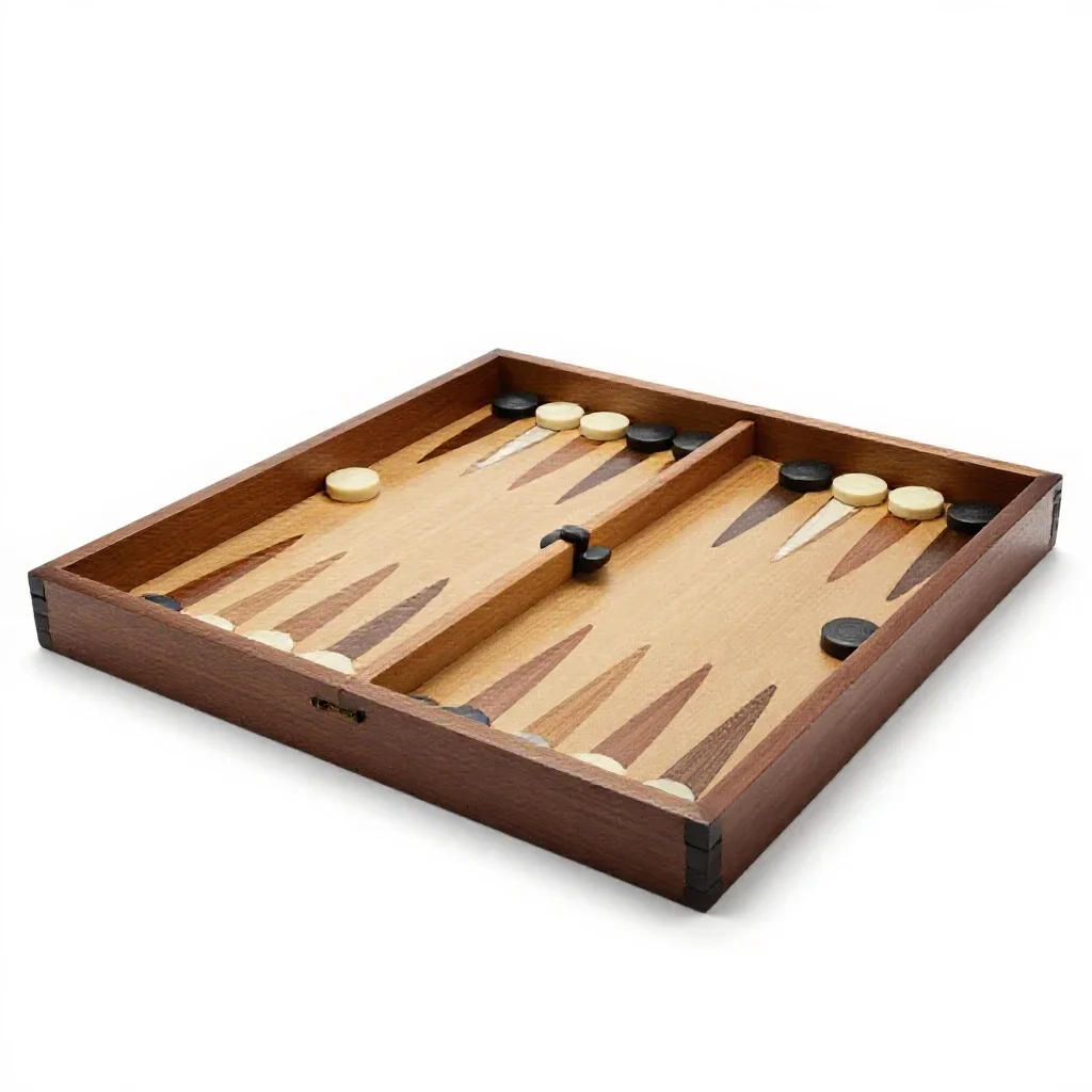 Backgammon board isolated on a white background