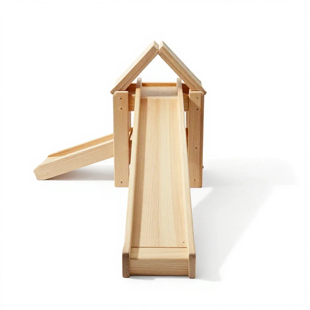 Marble run kit isolated on a white background