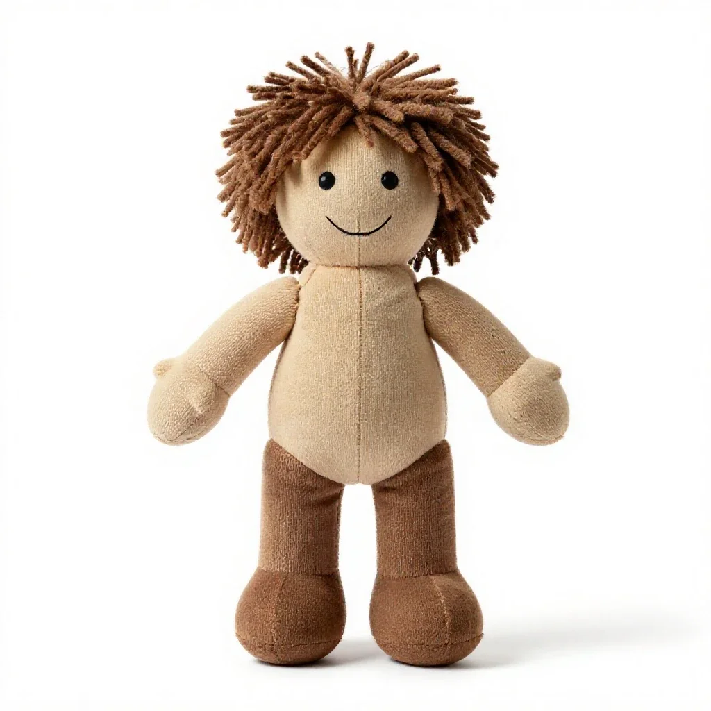 Rag doll isolated on a white background