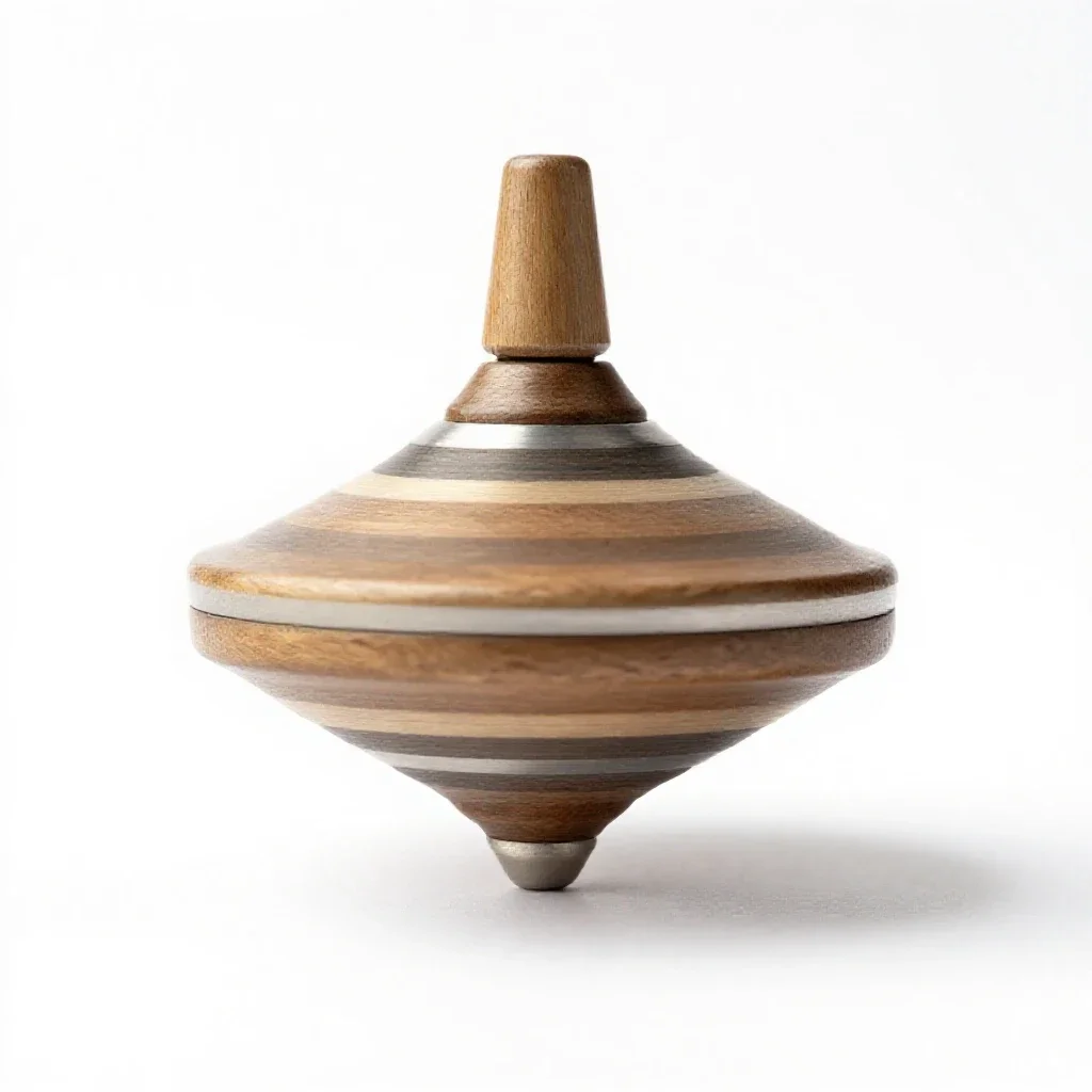 Spinning top isolated on a white background