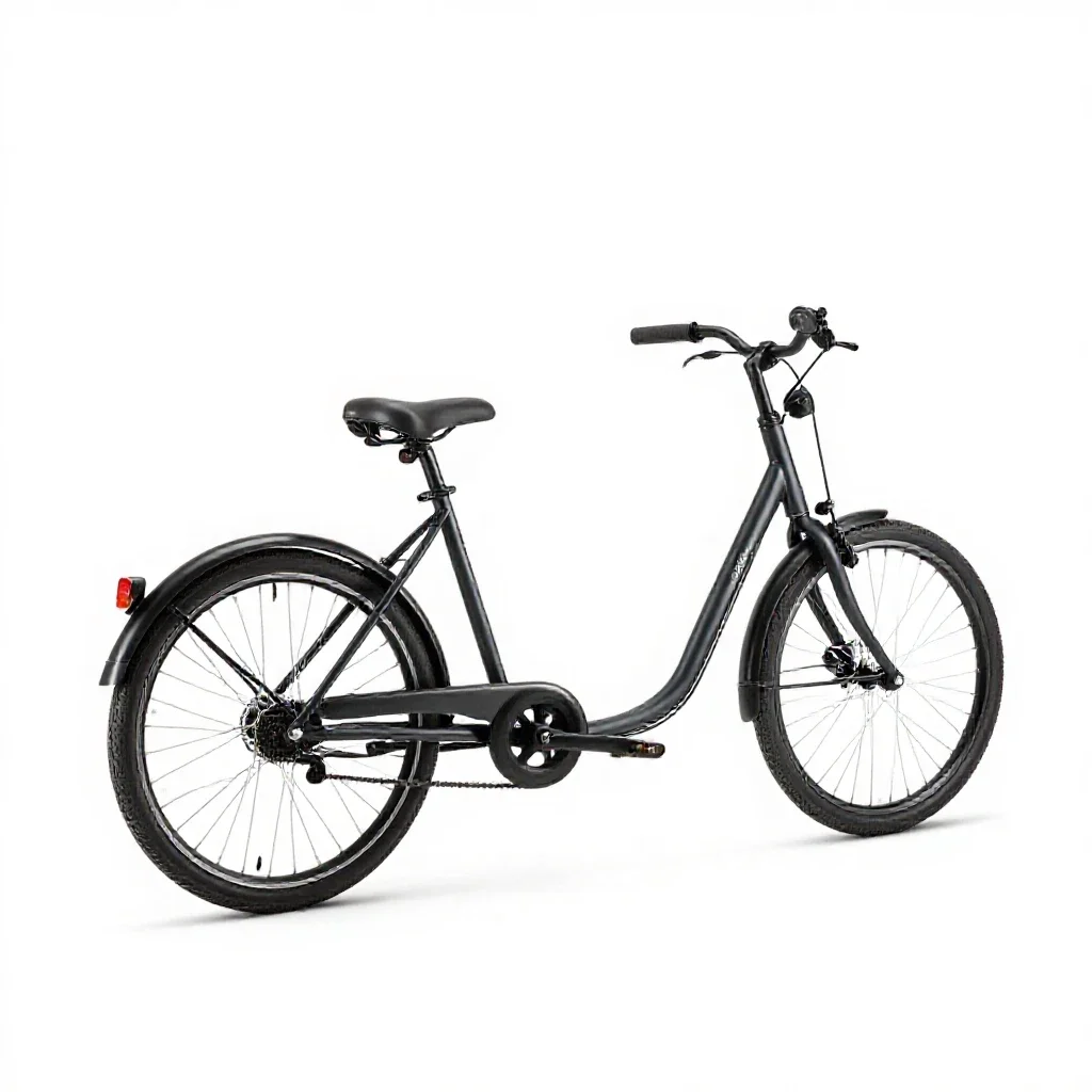 Cargo bicycle isolated on a white background