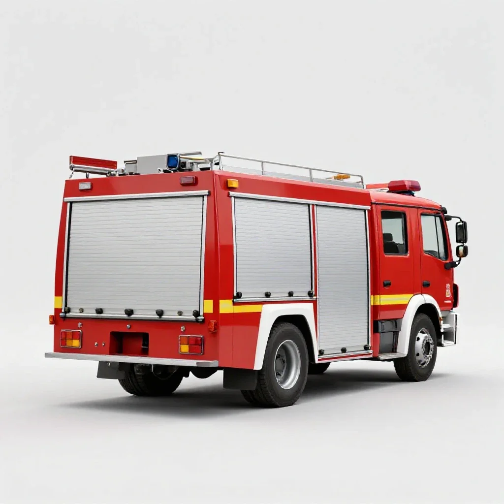 Fire engine isolated on a white background