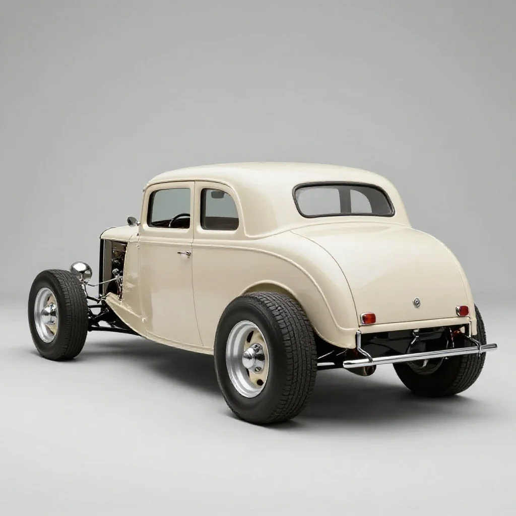 Hot rod isolated on a white background