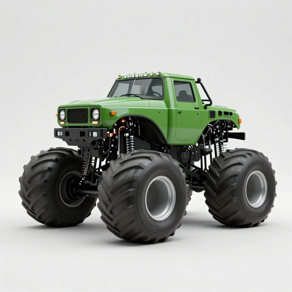 Monster truck isolated on a white background