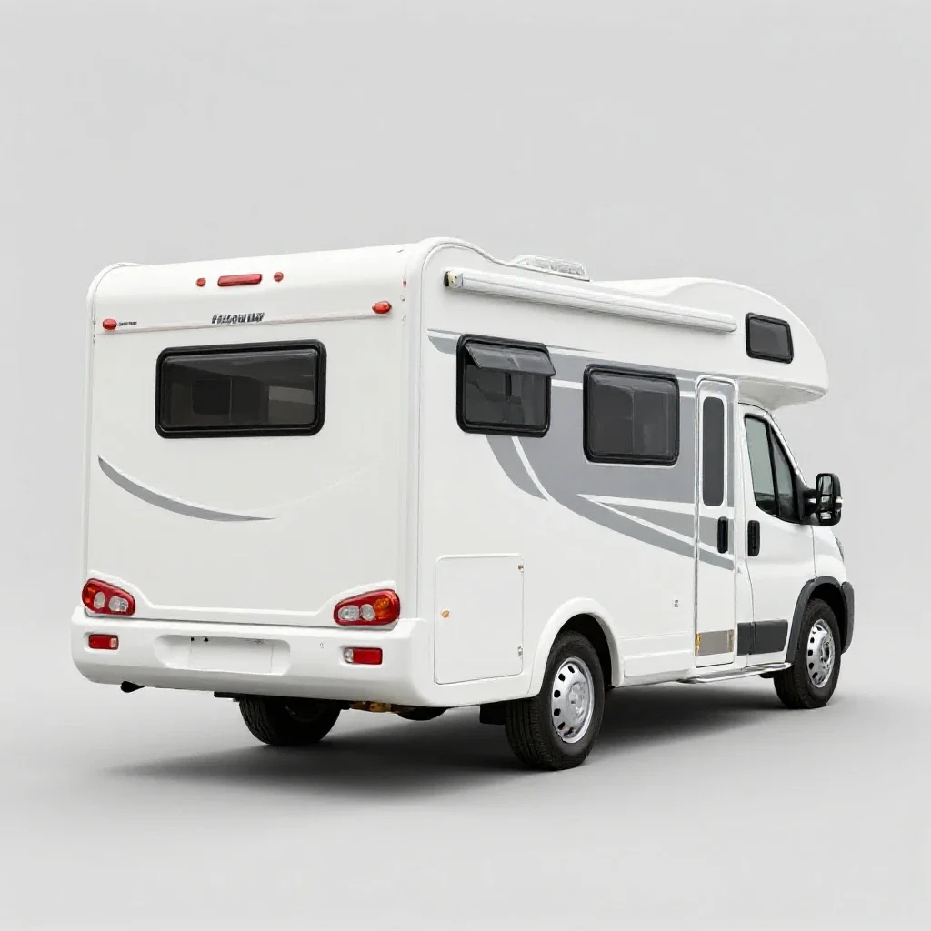 Motorhome isolated on a white background