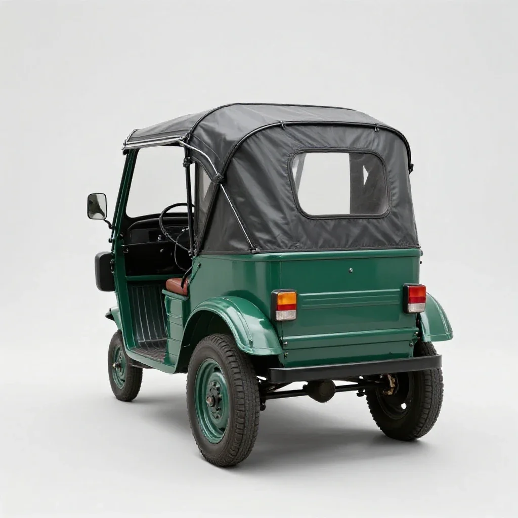 Rickshaw isolated on a white background