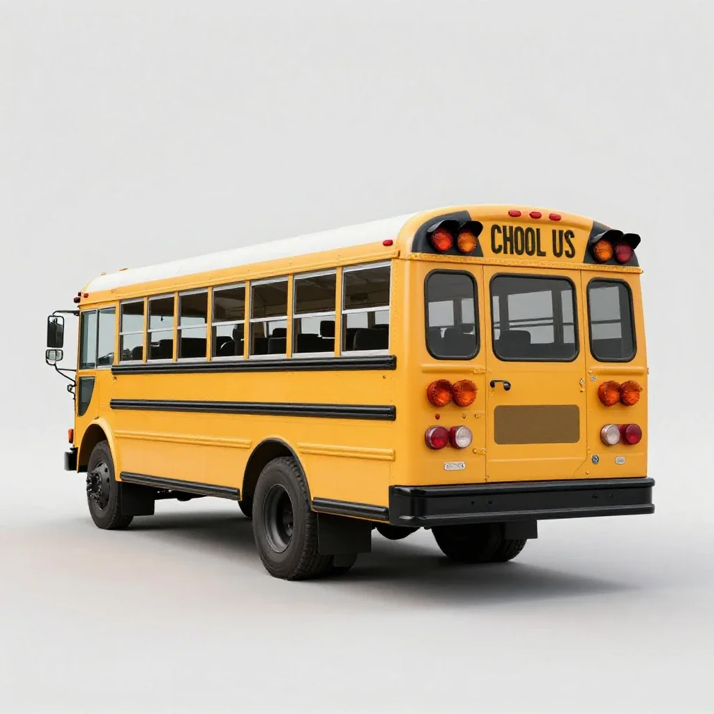 School bus isolated on a white background