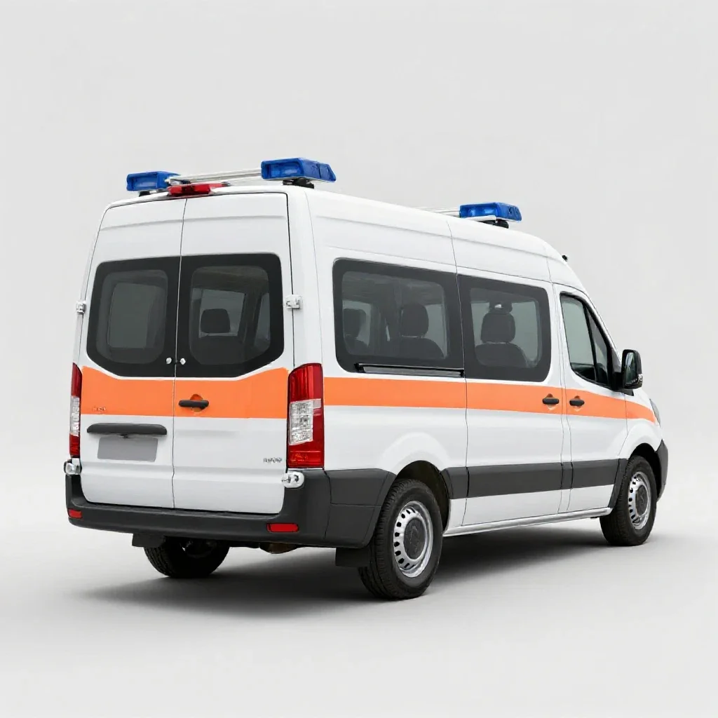 Ambulance isolated on a white background