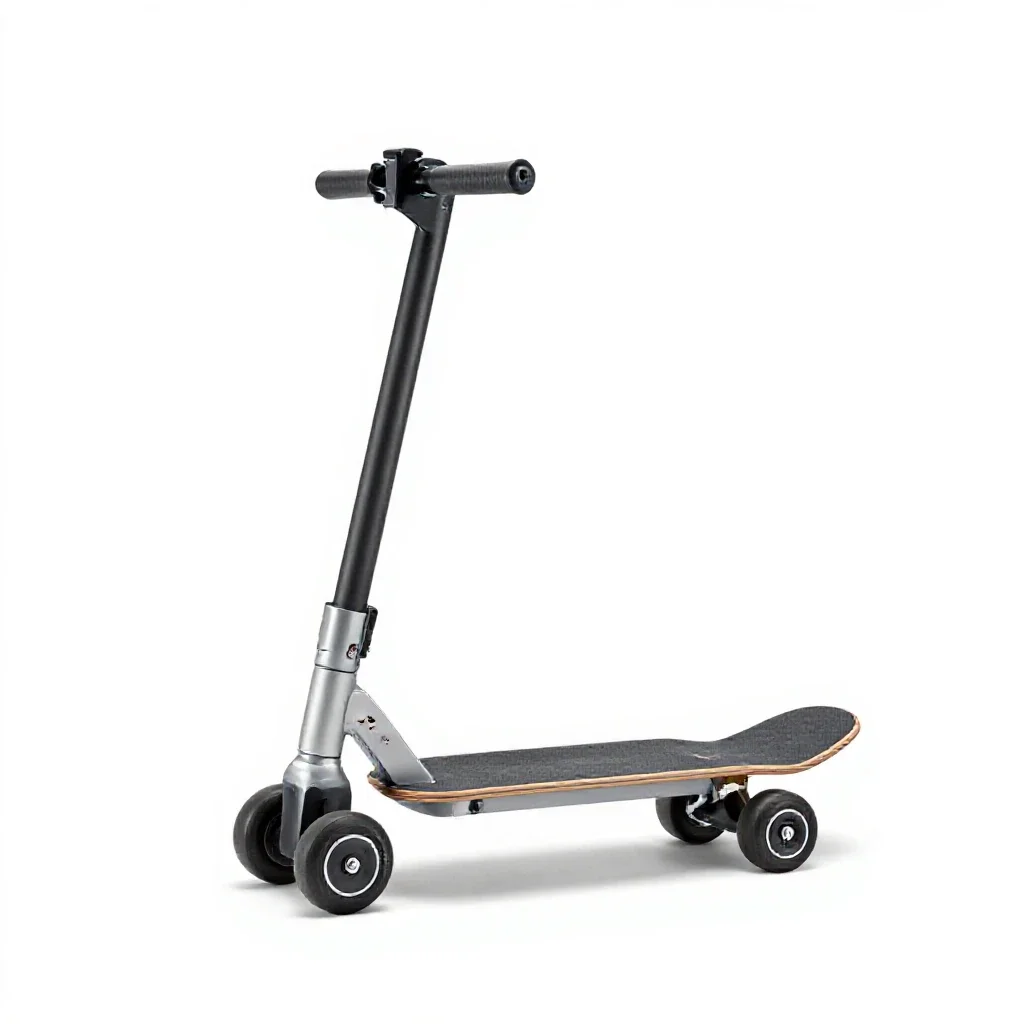 Electric skateboard isolated on a white background