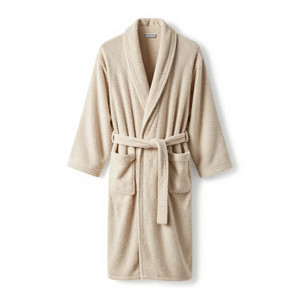 Bathrobe isolated on a white background