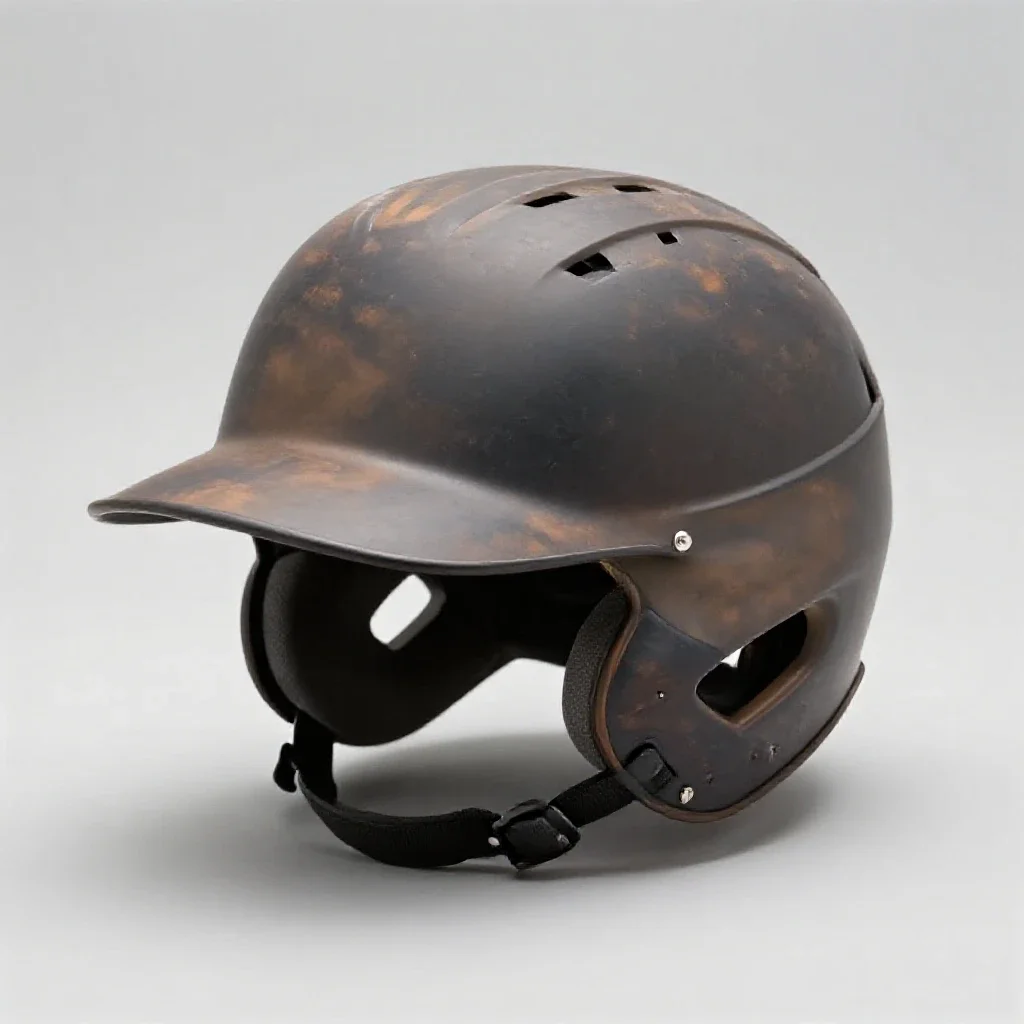 Batting helmet isolated on a white background