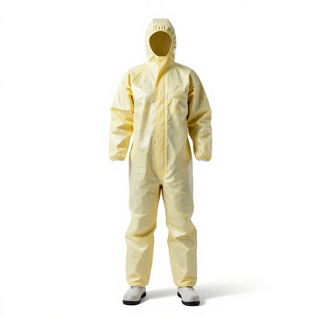 Biohazard suit isolated on a white background