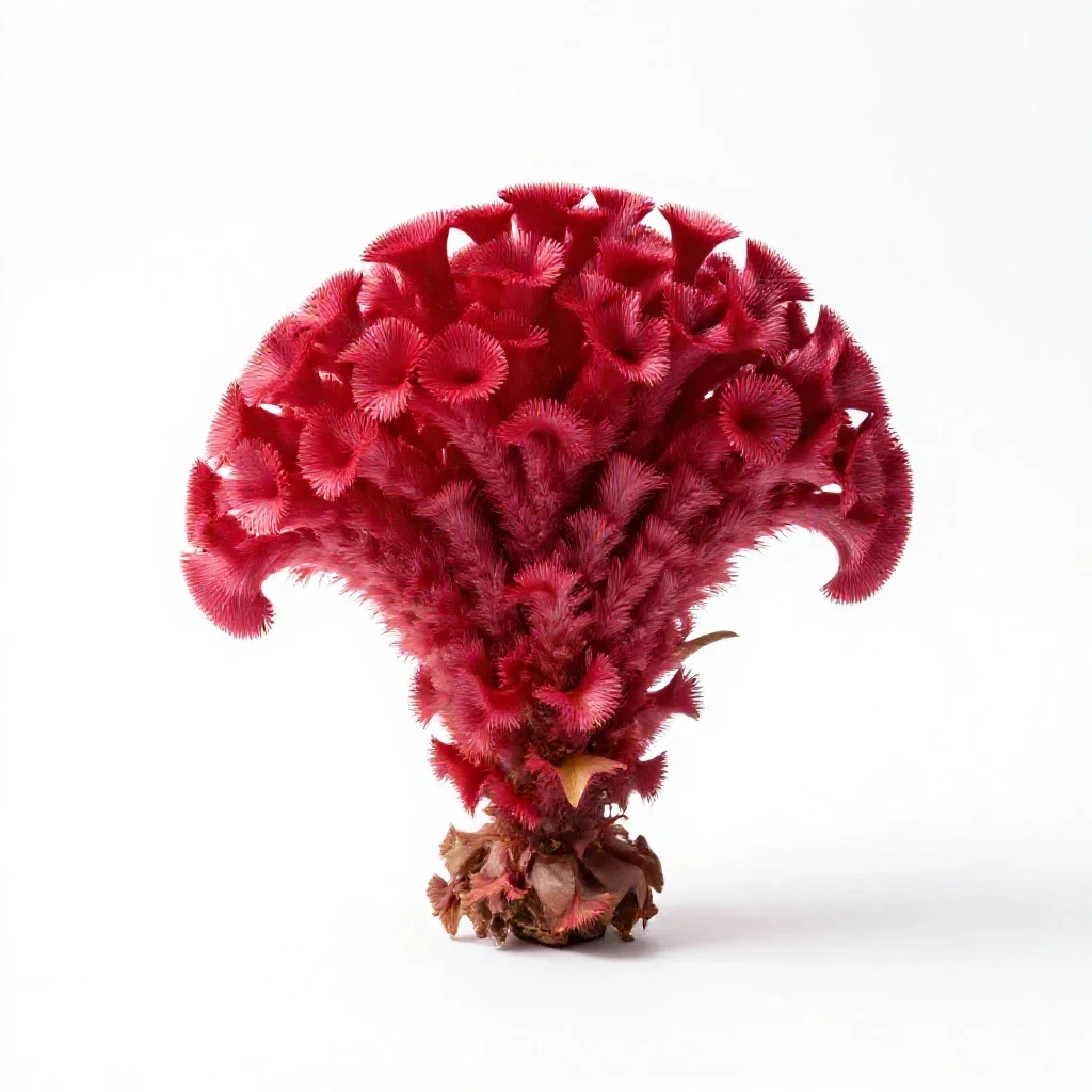 Cockscomb isolated on a white background