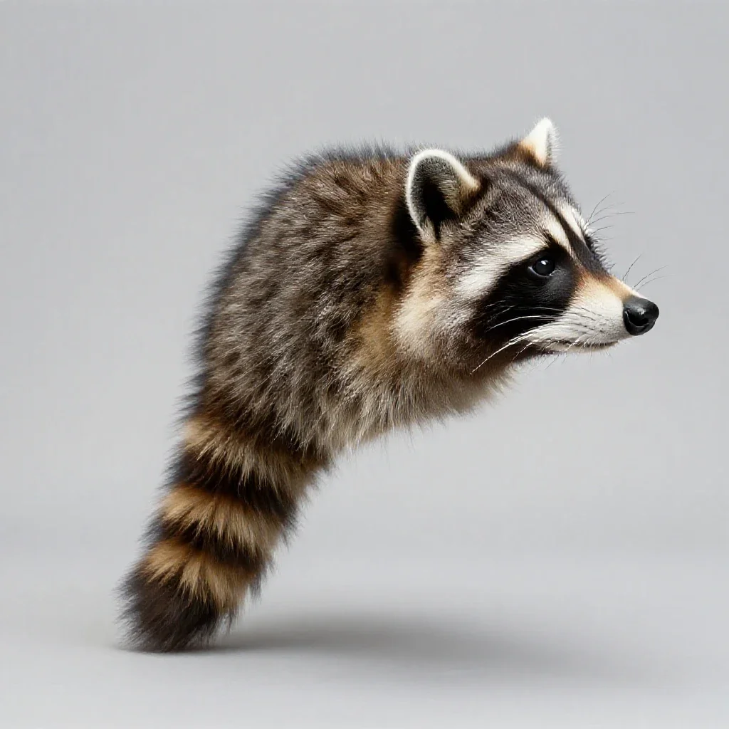 Coonskin cap isolated on a white background