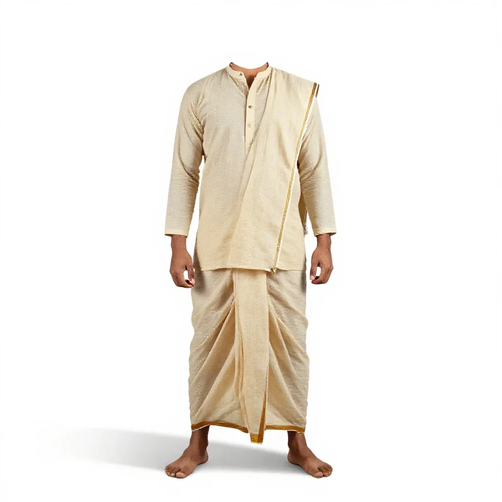 Dhoti isolated on a white background