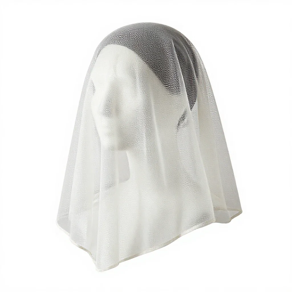 Face veil isolated on a white background