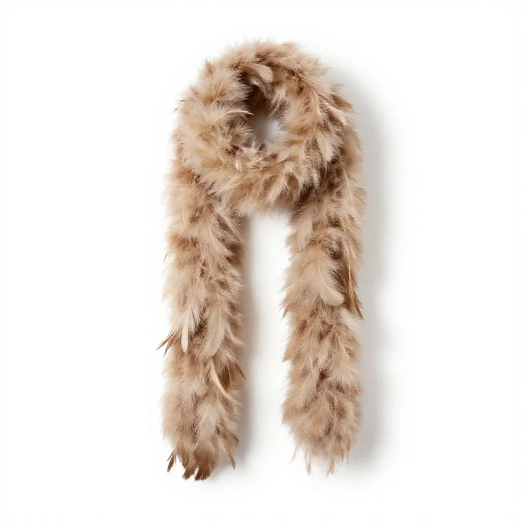 Feather boa isolated on a white background