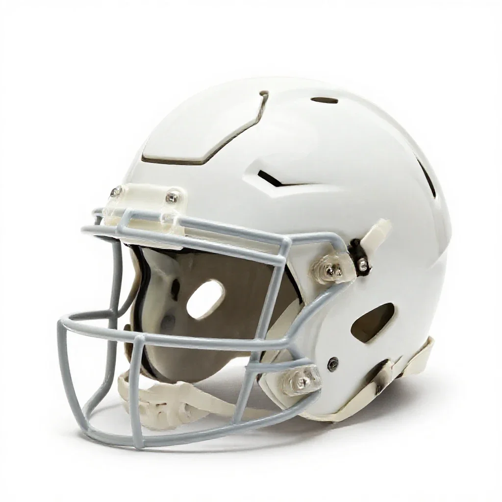 Football helmet isolated on a white background