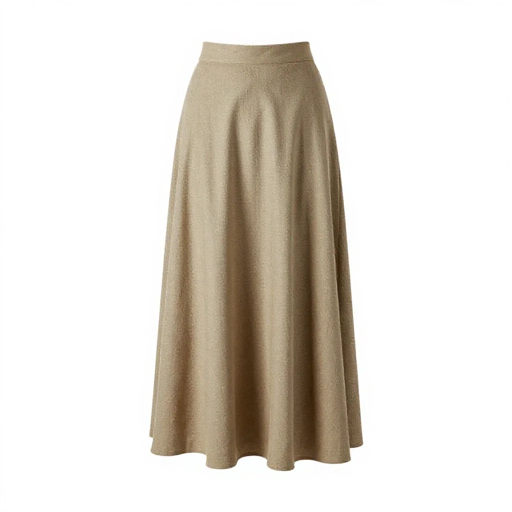 Hobble skirt isolated on a white background