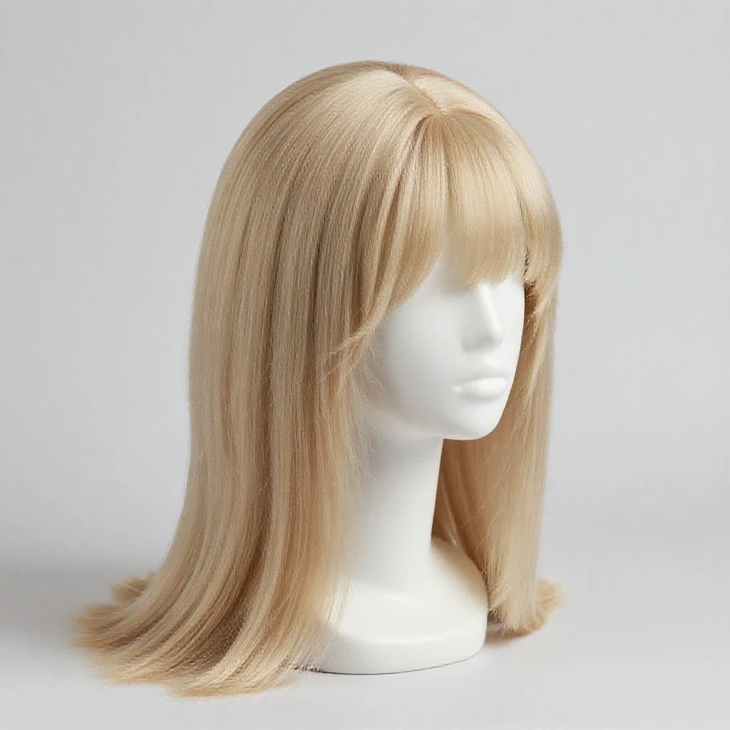 Horsehair wig isolated on a white background