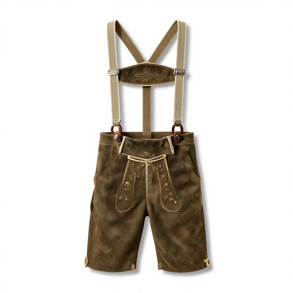 Lederhosen isolated on a white background