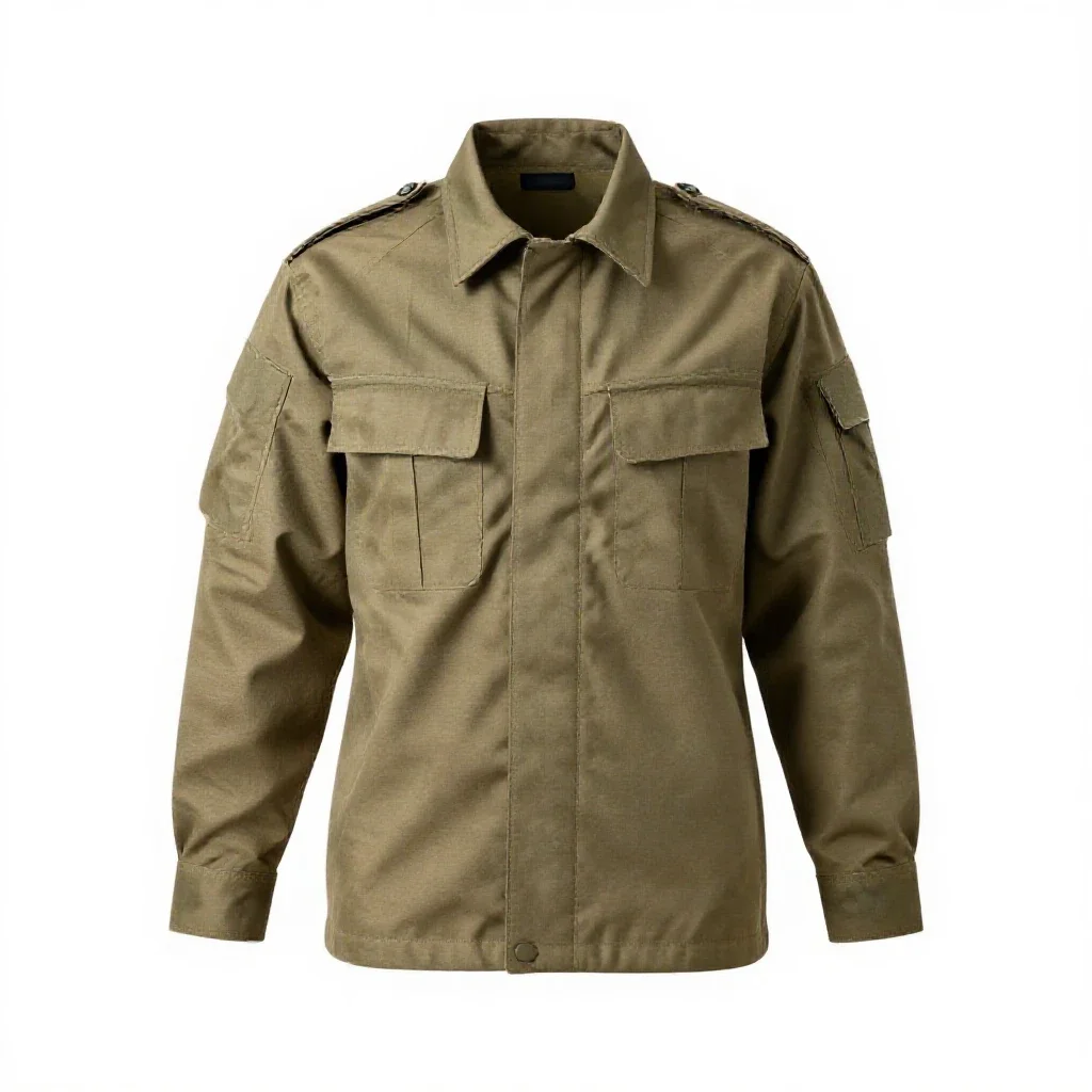 Military uniform isolated on a white background