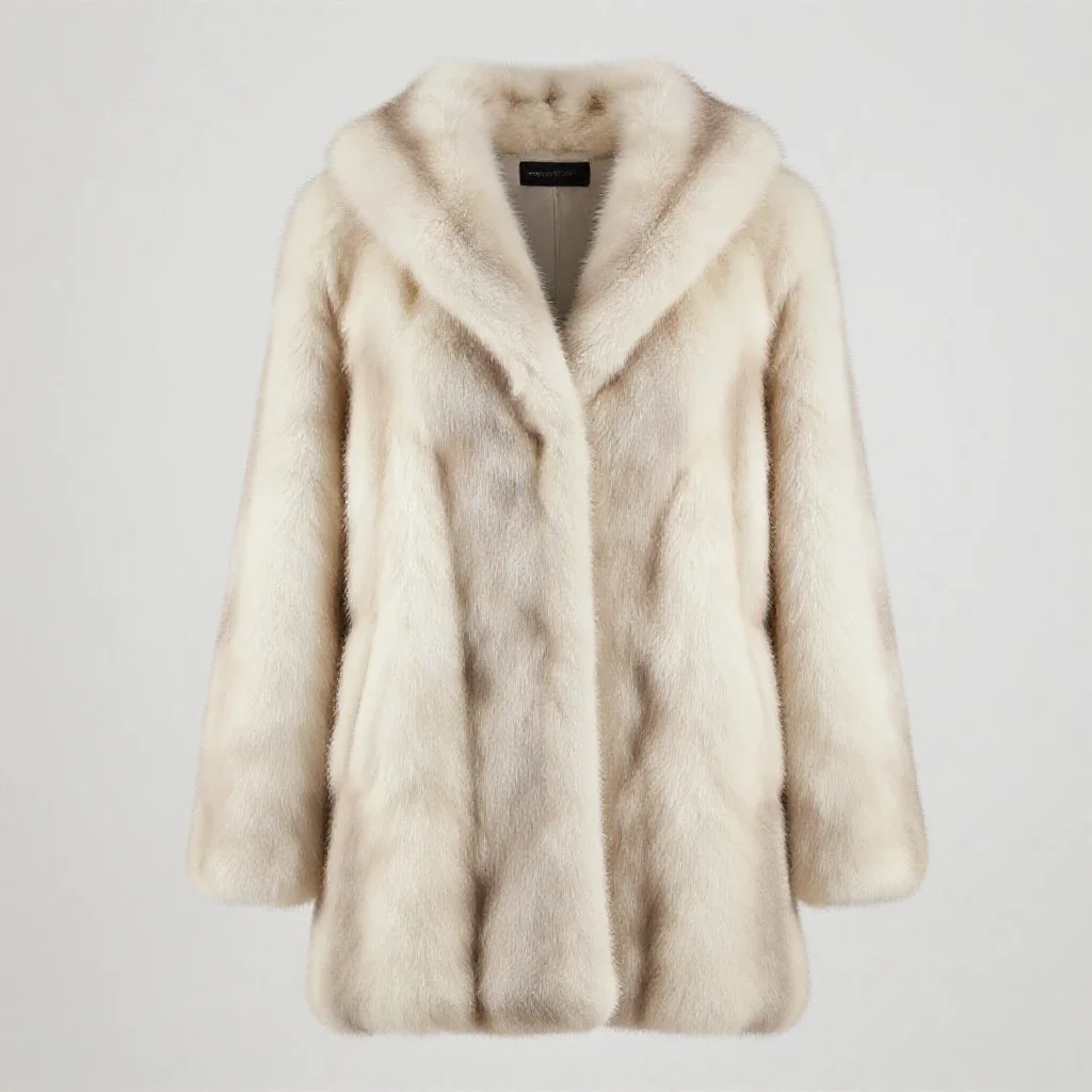 Mink isolated on a white background