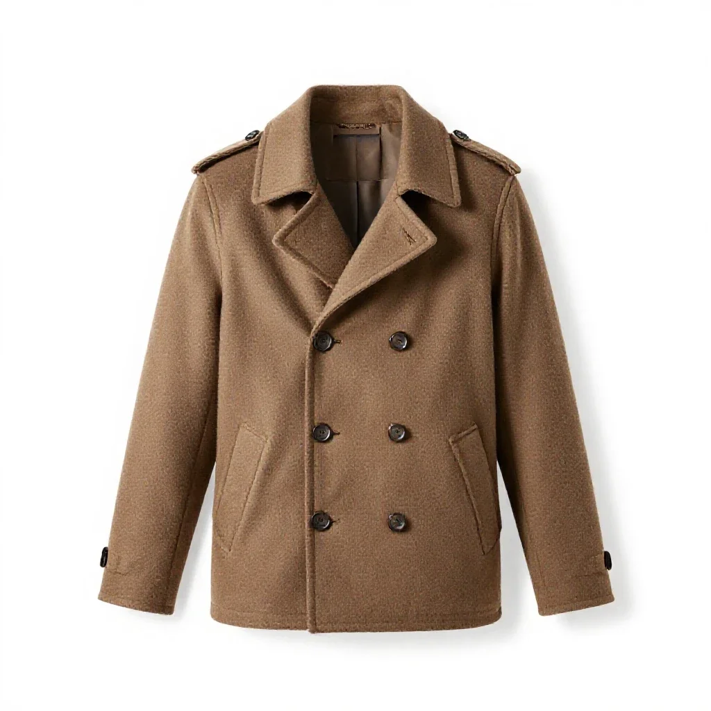 Pea jacket isolated on a white background