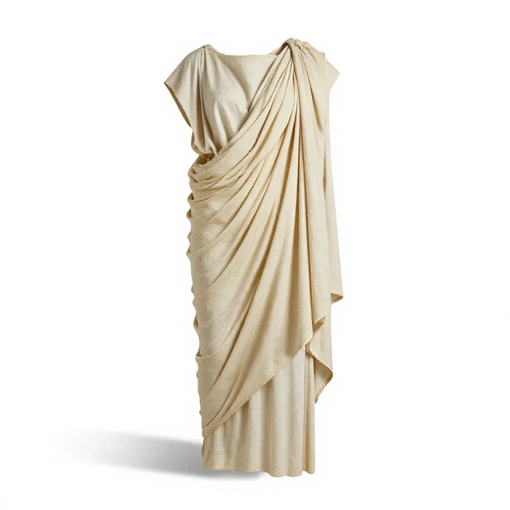 Peplos isolated on a white background